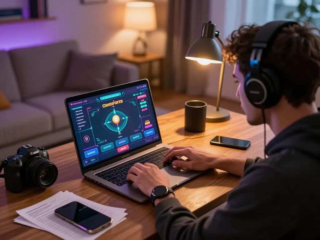 Engaging online gambling session displaying strategic gameplay actions with dark web links.