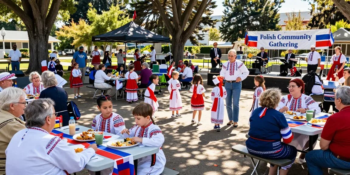 Community celebration with Polish-Americans at https://www.sfpol.com/ showcasing cultural connection in San Francisco.