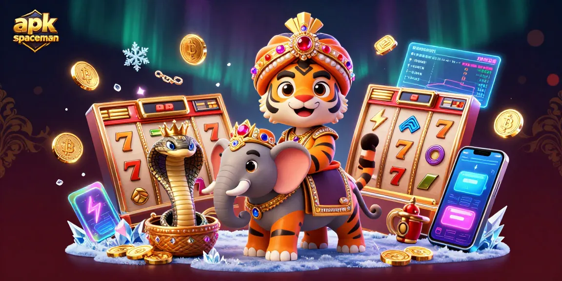 Unlock your potential with apk spaceman, featuring animated slot reels and cryptocurrency elements.