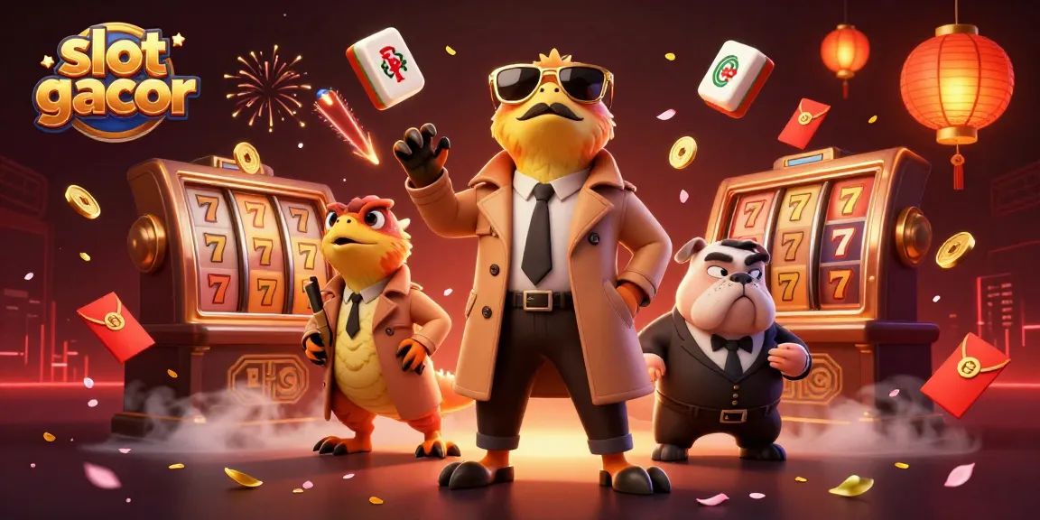 Experience thrilling slot gacor action with raptors in a casino setting, featuring vibrant game elements.