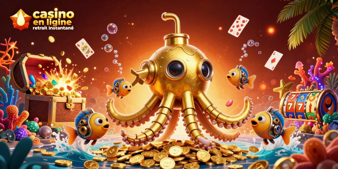 Jeu dynamique au casino en ligne retrait instantané avec créatures marines et trésors sous-marins