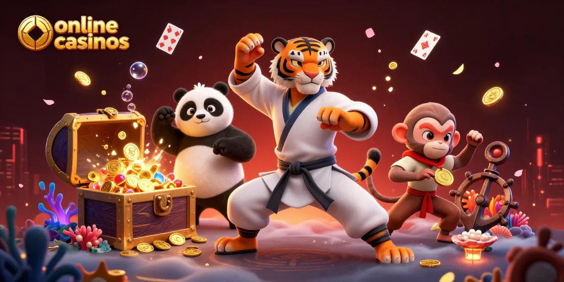 Engage with online casinos featuring dynamic 3D characters among vibrant gaming elements.