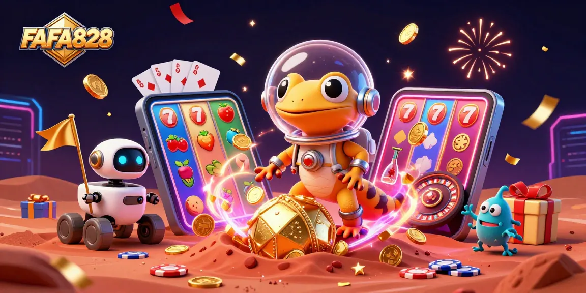 Join the Martian gecko at FAFA828 to win big with vibrant slots and exhilarating games!