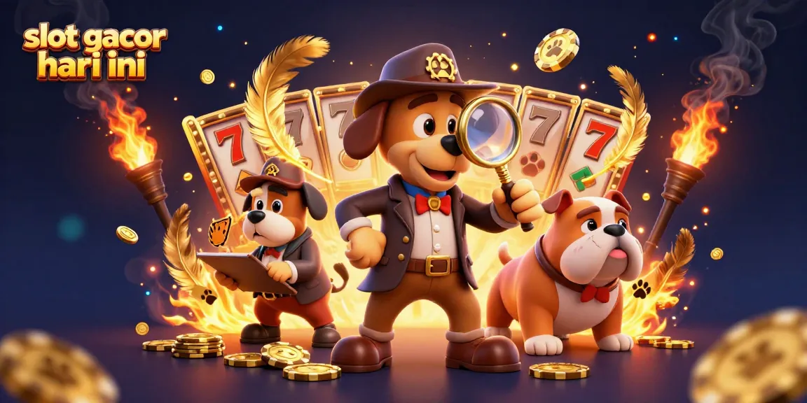 Permainan slot gacor hari ini dengan karakter detektif dan pencarian jackpot berkualitas tinggi.