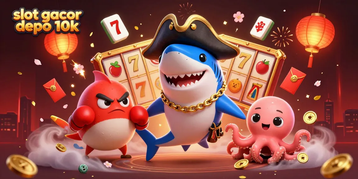 Menangkan jackpot besar di slot gacor depo 10k dengan banyak simbol keberuntungan berkilau dan karakter lucu.