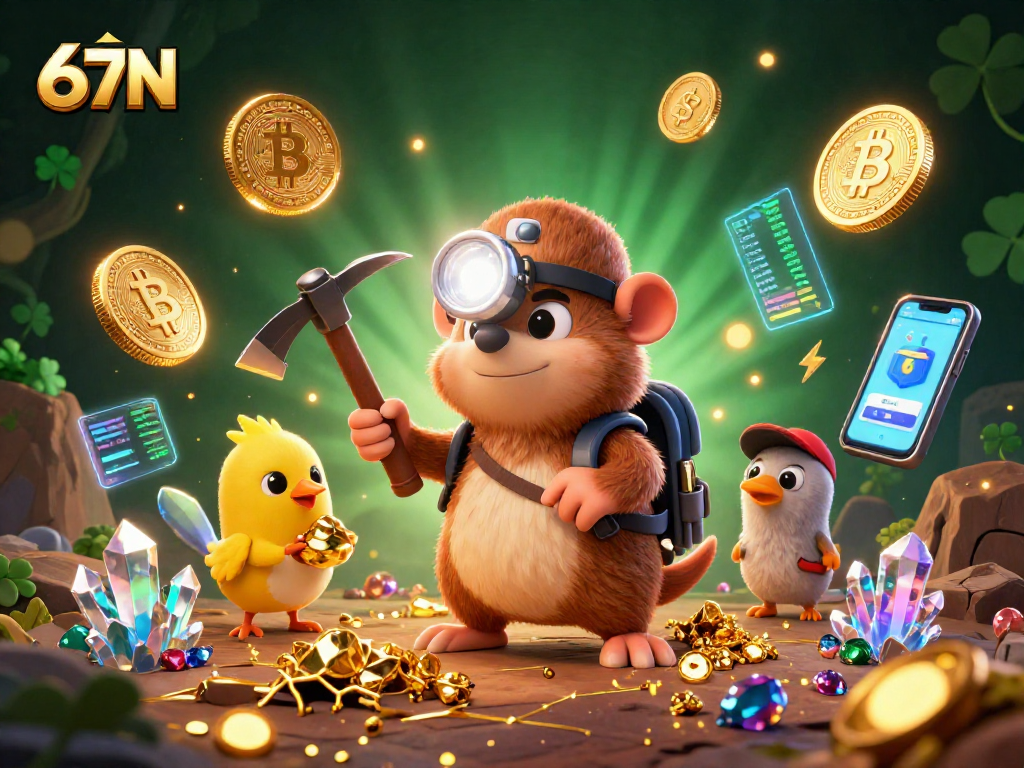 Aproveite a caça ao tesouro de 67N com zeca e seu canário na mineração de criptomoedas.