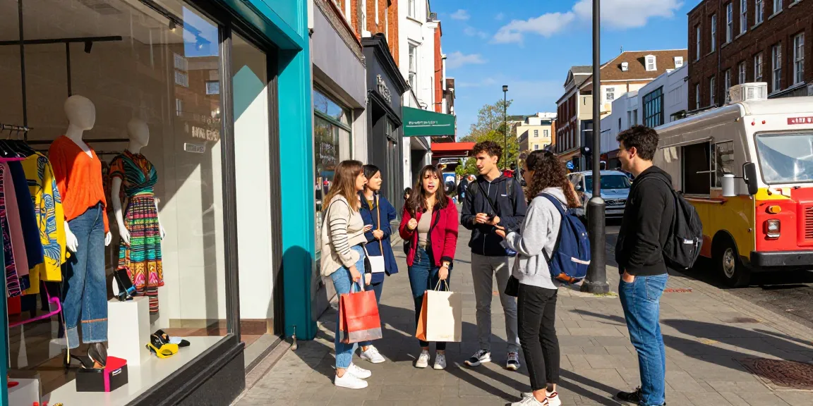 Local shopping experience at a boutique, showcasing vibrant fashion and a lively urban atmosphere, reflecting https://forumup.org/shop/search.php?ca_id=&addr1=&addr2=&addr3=&schKeyword= trends.