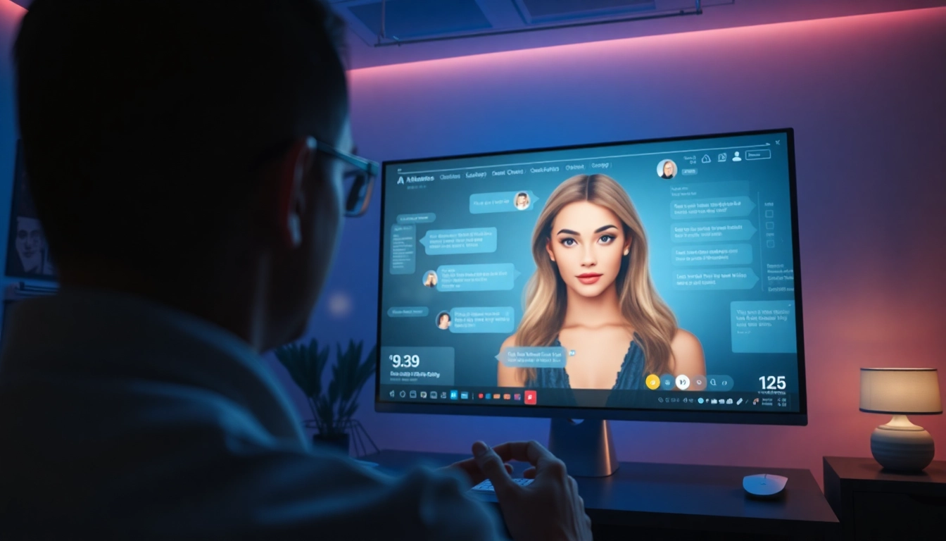 Engage in an intimate ai porn chat with a lifelike AI character in a cozy digital setting.