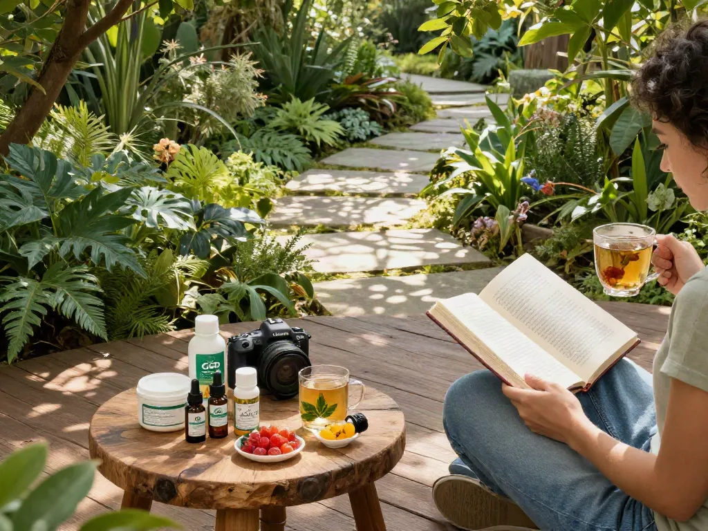 Colorado online dispensary that ships to all states - embracing CBD products, organic wellness, and vibrant garden relaxation.