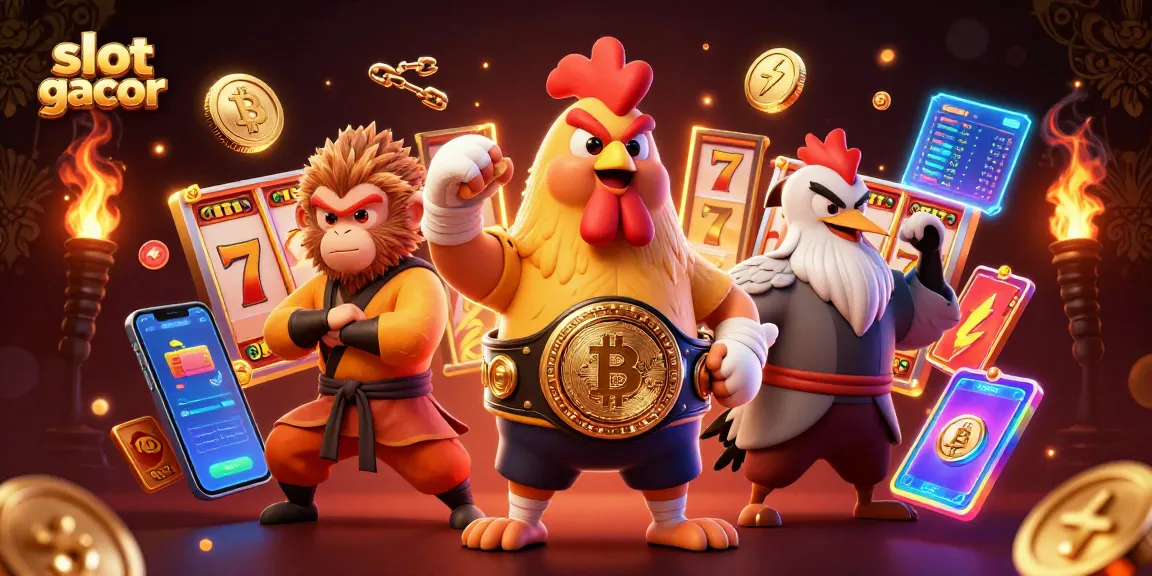 Experience slot gacor excitement with animated characters and vibrant casino elements