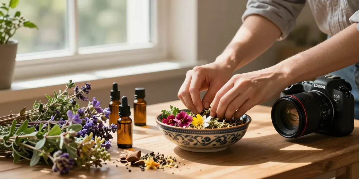Buy premium herbal potpourri blends arranged attractively in a cozy setting.