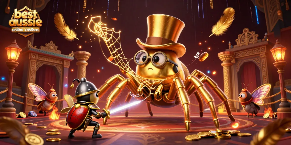 Experience the thrill of the best aussie online casinos with immersive casino scenes featuring lively characters.