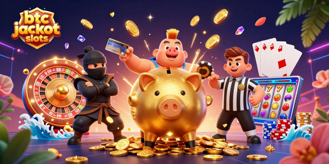 Engage in btc jackpot slots excitement with dynamic characters and casino elements bursting with energy