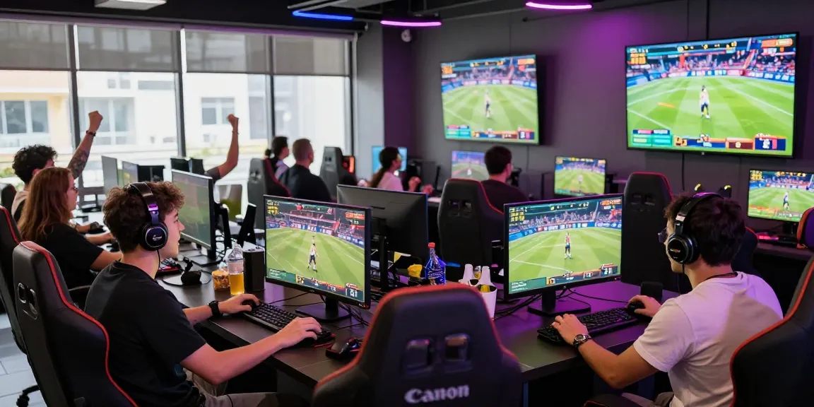 Cheerful group enjoying a live gaming event with the option to 閱讀更多 about betting strategies.
