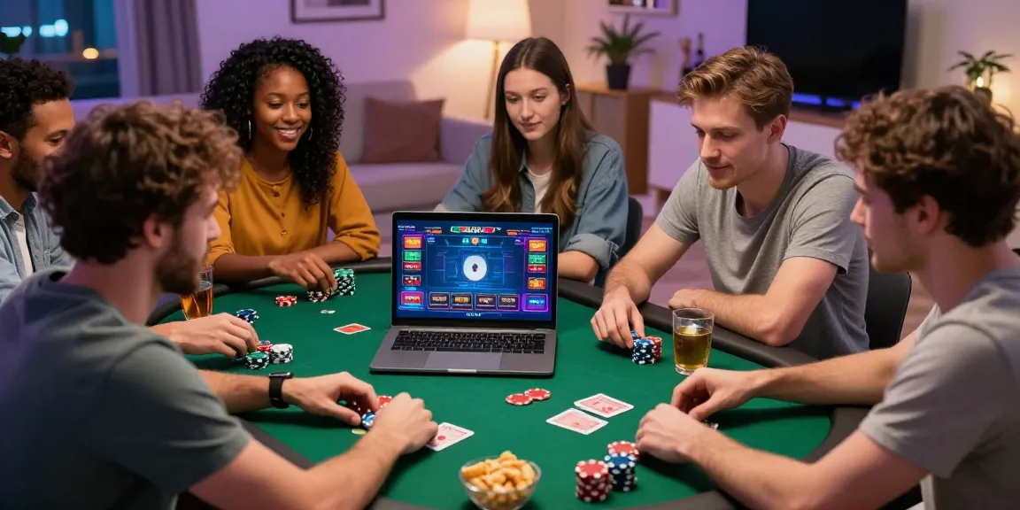 Groupe profitant de l'expérience casino en ligne le plus payant dans une atmosphère de jeu dynamique.